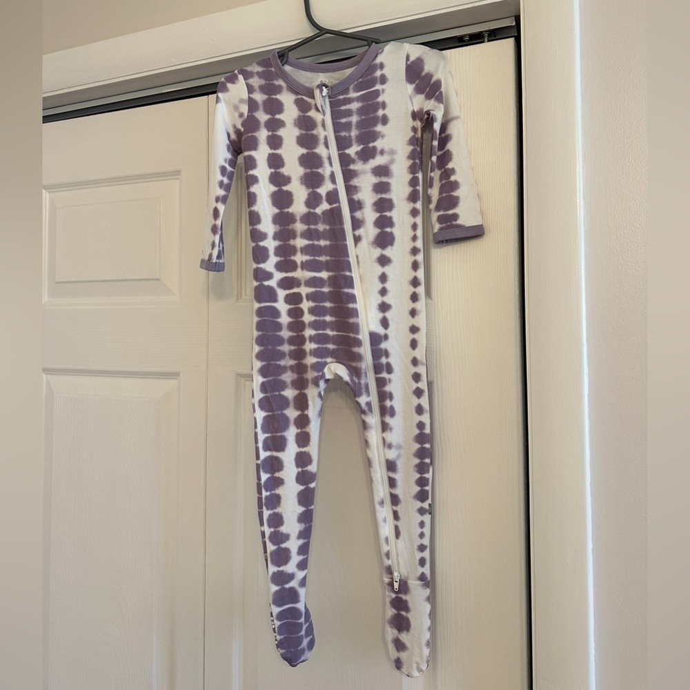 Kyte Baby Zippered Footie Taro Riptide